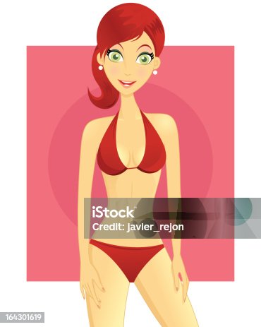 istock Girl wearing a bikini 164301619