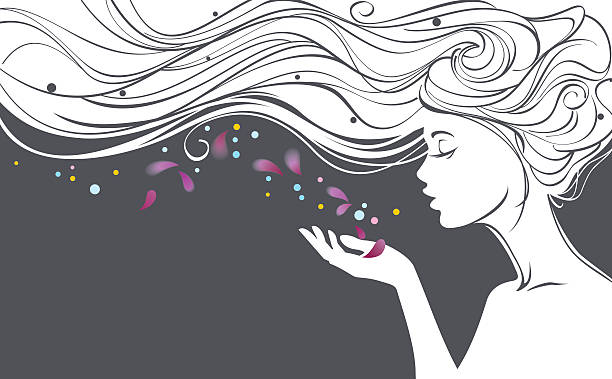 Woman Hair Blowing Illustrations Royalty Free Vector Woman Hair Blowing Illustrations Royalty Free Vector