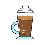 istock glace coffee color icon vector illustration 1391047389