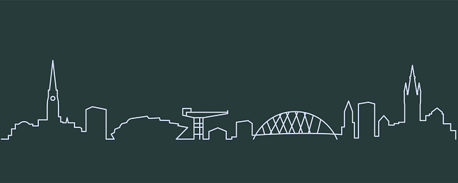 Glasgow Single Line Skyline