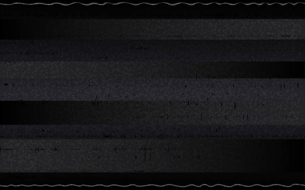 Glitch retro VHS backdrop. Abstract horizontal noise with glitched lines. Analog tape distortions on dark background. No signal effect. Old video recorder pause. Vector illustration Glitch retro VHS backdrop. Abstract horizontal noise with glitched lines. Analog tape distortions on dark background. No signal effect. Old video recorder pause. Vector illustration. 90s television set stock illustrations