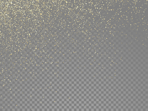 ゴールドのキラキラ粒子と星塵ラメまたはベクトル透明な背景に魔法落下金きらびやかな効果 お祝いのベクターアート素材や画像を多数ご用意 Istock