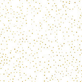 Glitter gold seamless pattern with polka dots. Hipster trendy effect. EPS 10 vector file