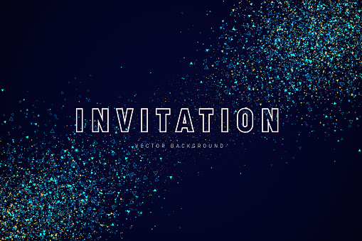 Glitter invitation design background