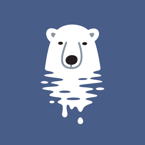 Global warming design Polar bear. Files included: Vector EPS 10, HD JPEG 4000 x 4000 px climate change stock illustrations