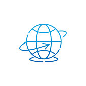Globe icon vector design illustration. Globe vector illustration for website, mobile, graphic elements, logo, app, UI. Globe icon isolated on white background.