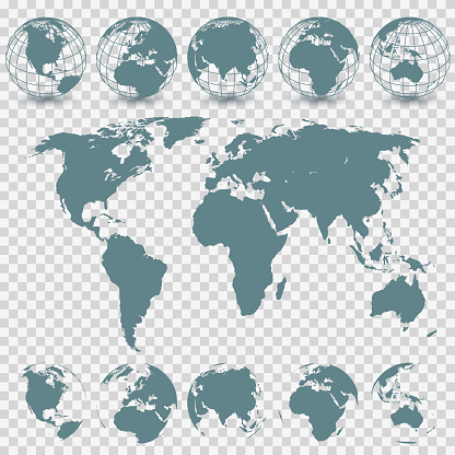 Globe Set and World Map