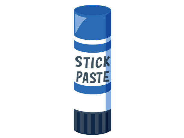 Glue stick icon / illustration material (vector illustration) Glue stick icon / illustration material (vector illustration) glue stick stock illustrations
