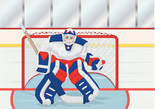 goalie with background