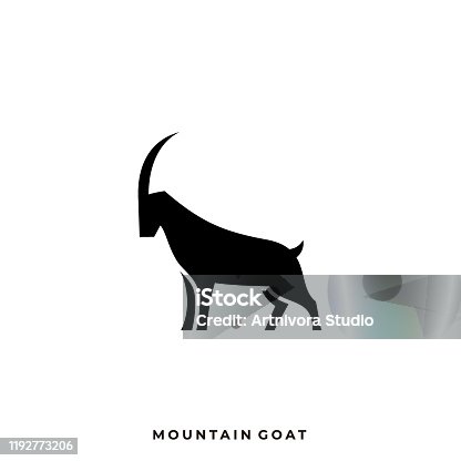 istock Goat Abstract Illustration Vector Template 1192773206