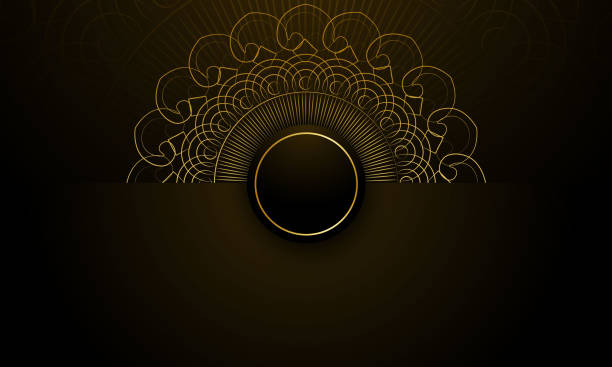Gold black background design vector stock illustration vector art illustration