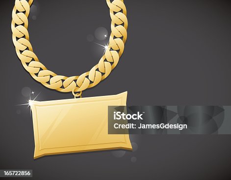 istock Gold Bling Chain Background 165722856