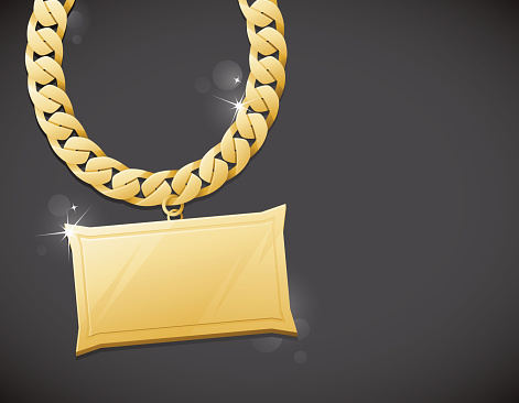 Gold Bling Chain Background