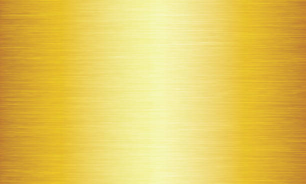 Gold Brushed Metal Texture Abstract Vector Background Golden gradient textured background gold metal stock illustrations