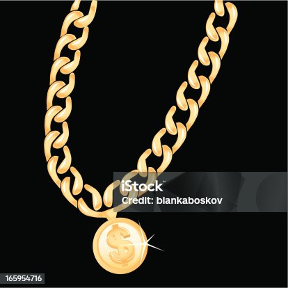 istock Gold Chain 165954716