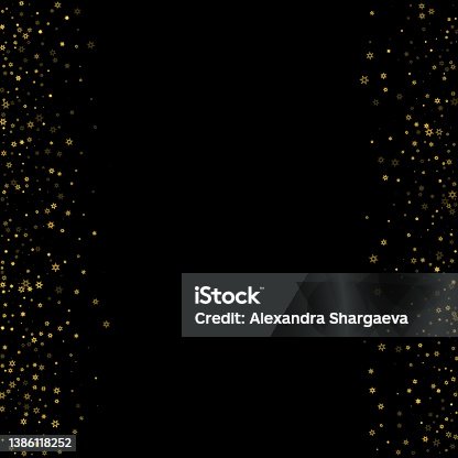 istock Gold Glitter Stars. Luxury Shiny Confetti. 1386118252