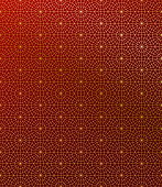 Gold Islamic Pattern on Gradient Background.