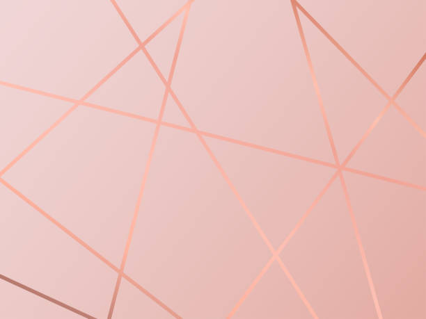 (illustration) gold line background, abstract artistic of geometric background (illustration) gold line background, abstract artistic of geometric background rose gold background stock illustrations