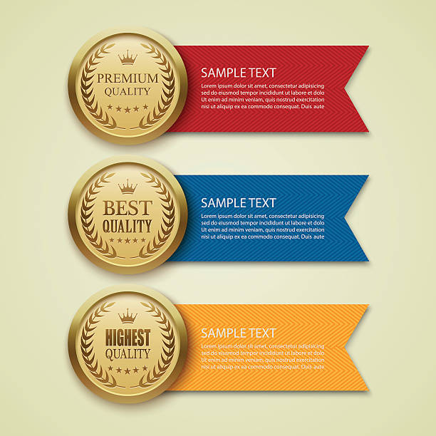 ゴールドメダルベクトル - バッジ点のイラスト素材／クリップアート素材／マンガ素材／アイコン素材