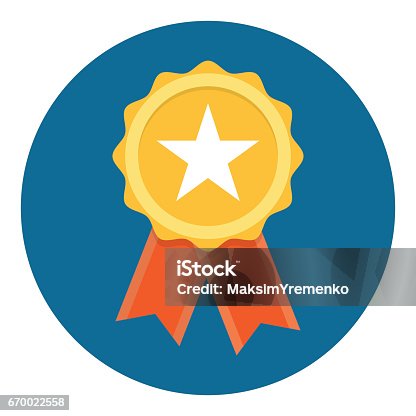 istock Gold Star Quality Badge 670022558