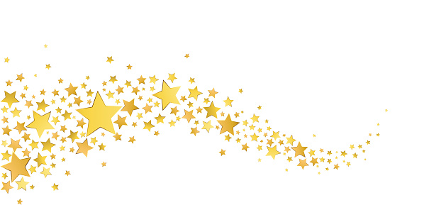 Gold Stars Border Stock Illustration - Download Image Now - iStock