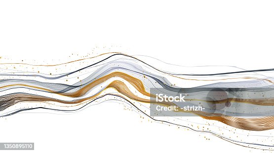 istock Gold, white marble template, artistic covers design, luxury backgrounds. Trendy pattern, graphic poster, cards. Vector illustration 1350895110