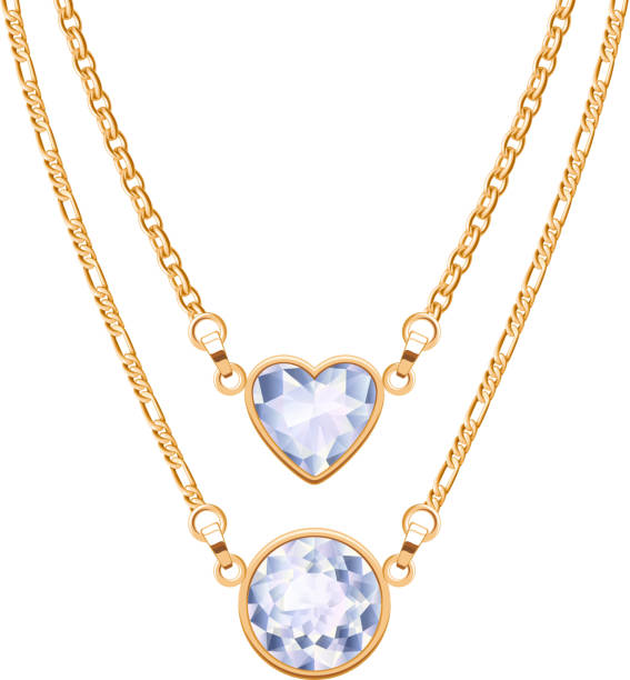 Best Diamond Necklace Illustrations, Royalty-Free Vector Graphics