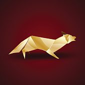 golden origami sly fox
