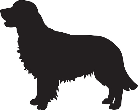 Download Golden Retriever Dog Vector Silhouette Stock Illustration ...