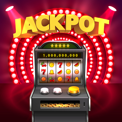 Golden Slot Machine Wins The Jackpot Stock Illustration - Download Image Now - iStock