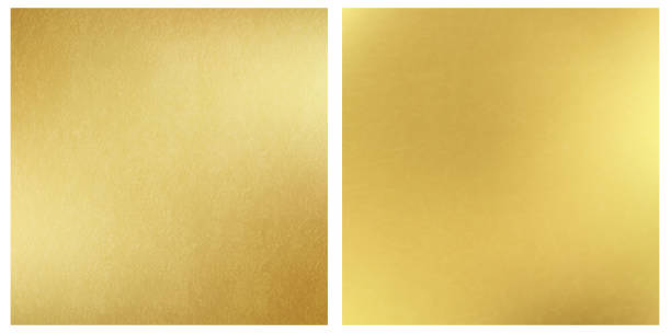 ilustrações de stock, clip art, desenhos animados e ícones de golden textured square backgrounds. vector - ouro metal