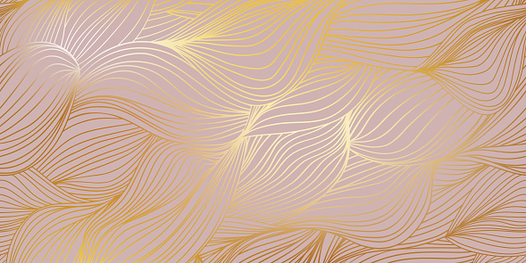 Golden wave background