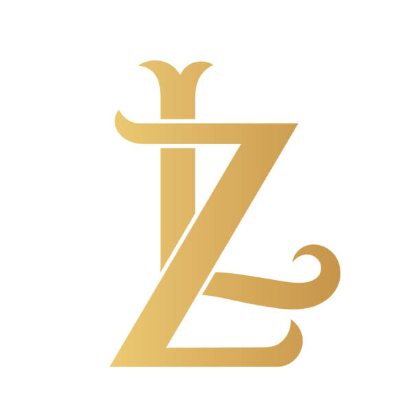 ilustrações de stock, clip art, desenhos animados e ícones de golden za monogram isolated in white. - zl