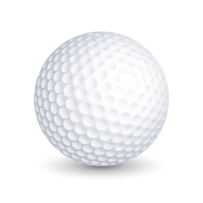 Golf ball vector illustration