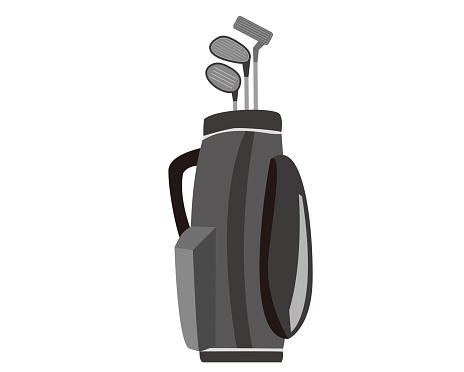 Golf club icon.  Vector illustration about golf .  golf club bag