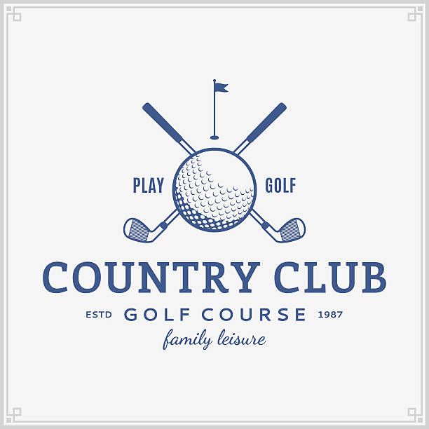 golf country club label template - 高爾夫球 插圖 幅插畫檔、美工圖案、卡通及圖標