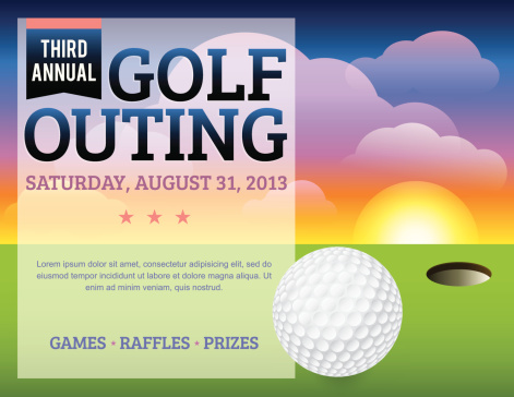 A golf tournament invitation design