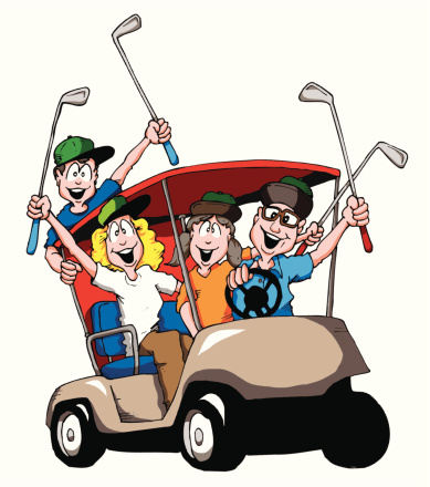 Golfing Family