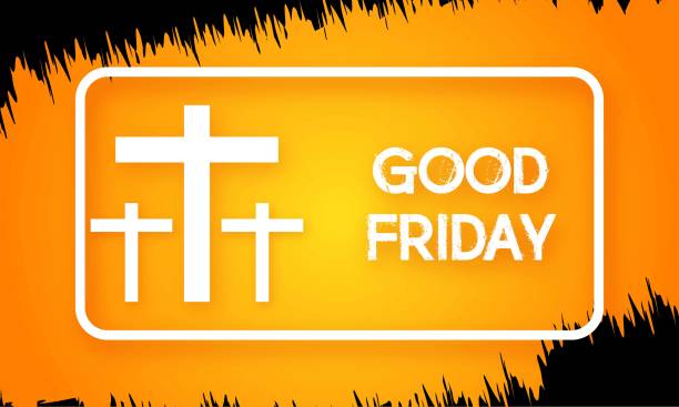Good Friday background concept with Illustration of Jesus cross  good friday stock illustrations