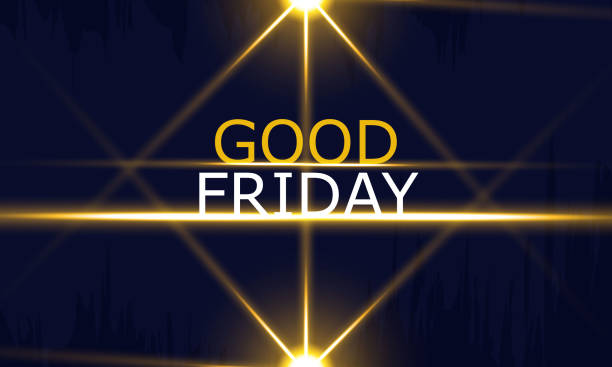 Good friday background with crosses stock illustration  good friday stock illustrations