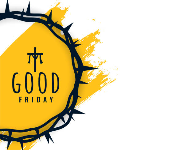 good friday background with crown of thorns  good friday stock illustrations