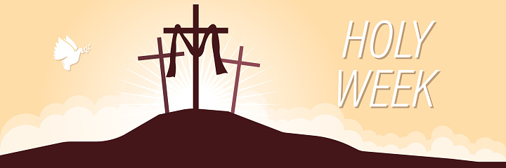 Good friday, peace, holy week. Vector background
