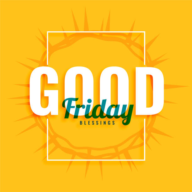 good friday poster design with crown of thorns  good friday stock illustrations