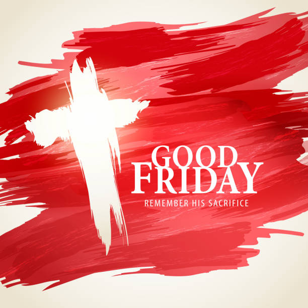 Good Friday Remembrance  easter sunday stock illustrations