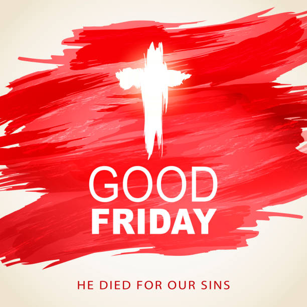 Good Friday Remembrance  easter sunday stock illustrations