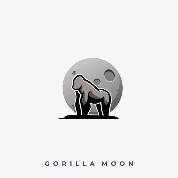 Gorilla Moon Illustration Vector Template Gorilla Moon Illustration Vector Template. Suitable for Creative Industry, Multimedia, entertainment, Educations, Shop, and any related business. king kong monster stock illustrations