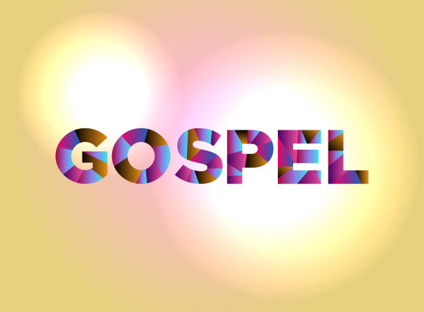 Gospel Concept Colorful Word Art Illustration The word GOSPEL written in colorful abstract word art on a vibrant background. Vector EPS 10 available. gospel stock illustrations