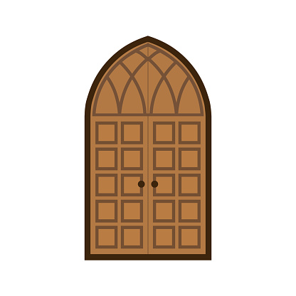 ゴシック様式のドア ドアのベクターアート素材や画像を多数ご用意 Istock