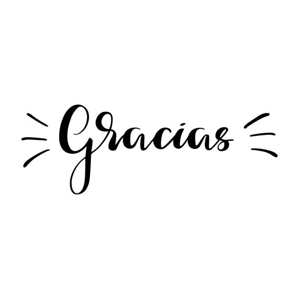 Thank You Cards In Spanish Illustrations, Royalty-Free Vector Graphics ...