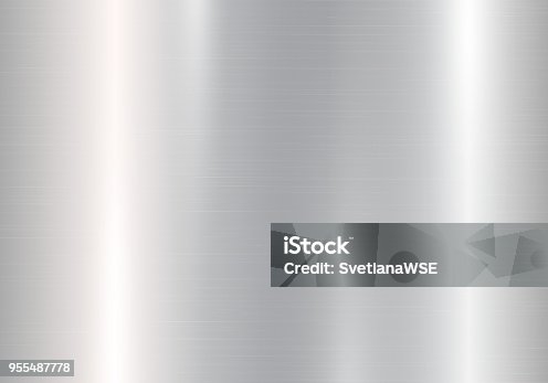 istock Gradient of silvery metal 955487778